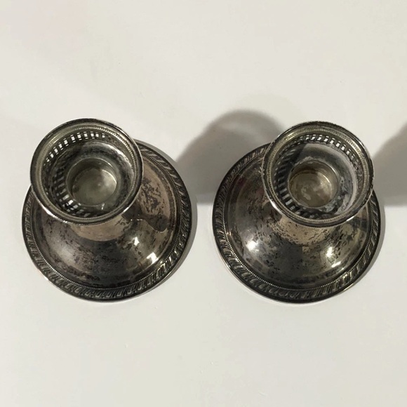 Vintage Raimond Sterling Silver Weighted Candle Holders 408 grams - Picture 2 of 10